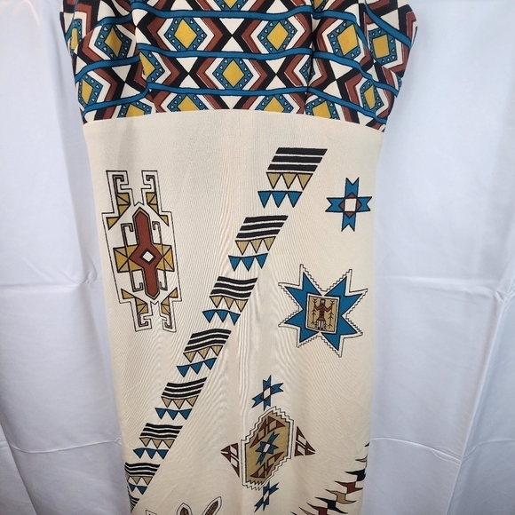 1970S Alfred Shaheen Printed Maxi Gown size 12 in EUC - Picture 3 of 9
